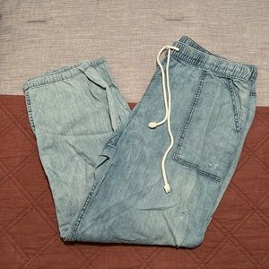 Chambray joggers size xl